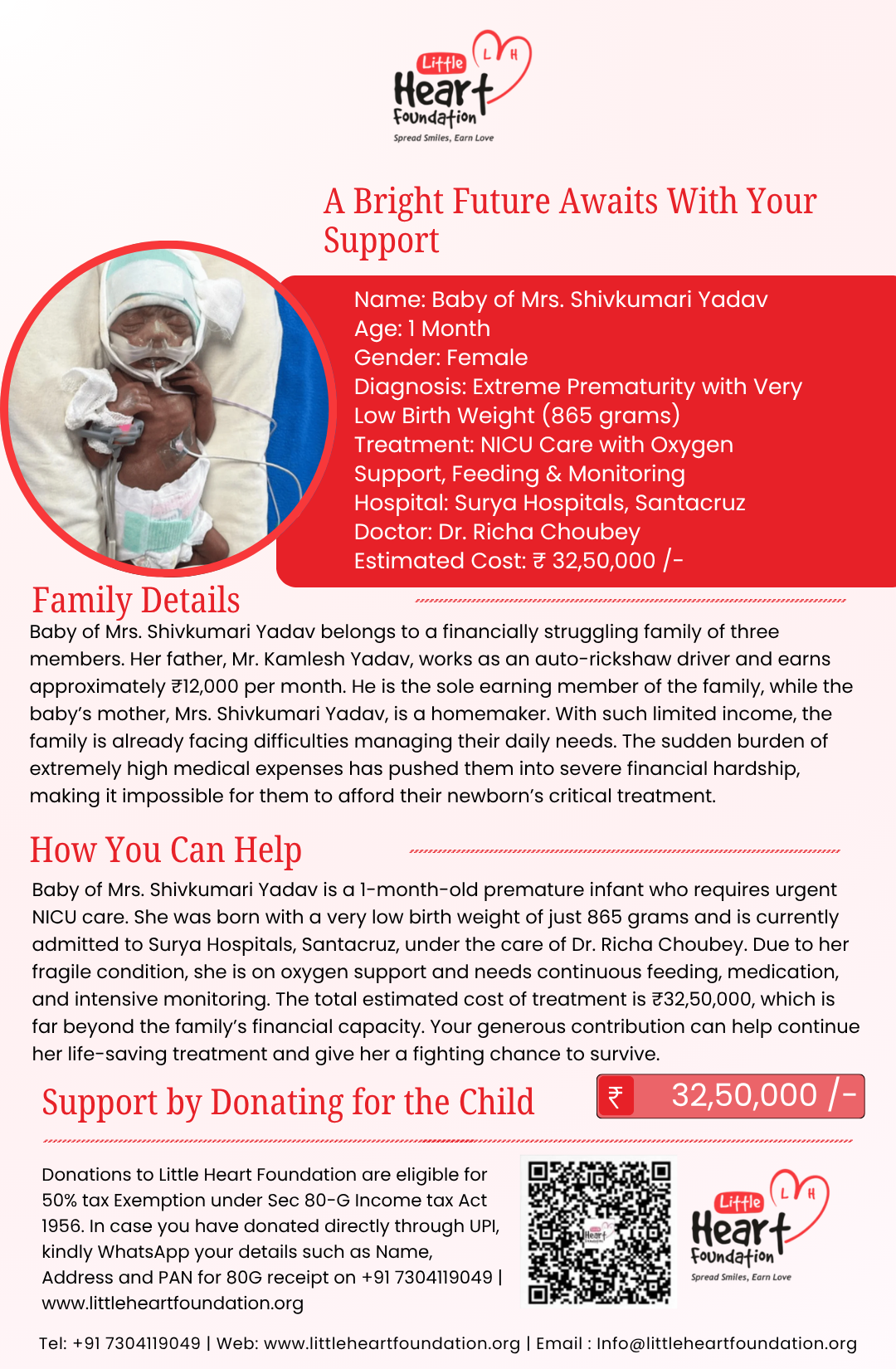 Nanhi Pari Foundation Appeal Letters