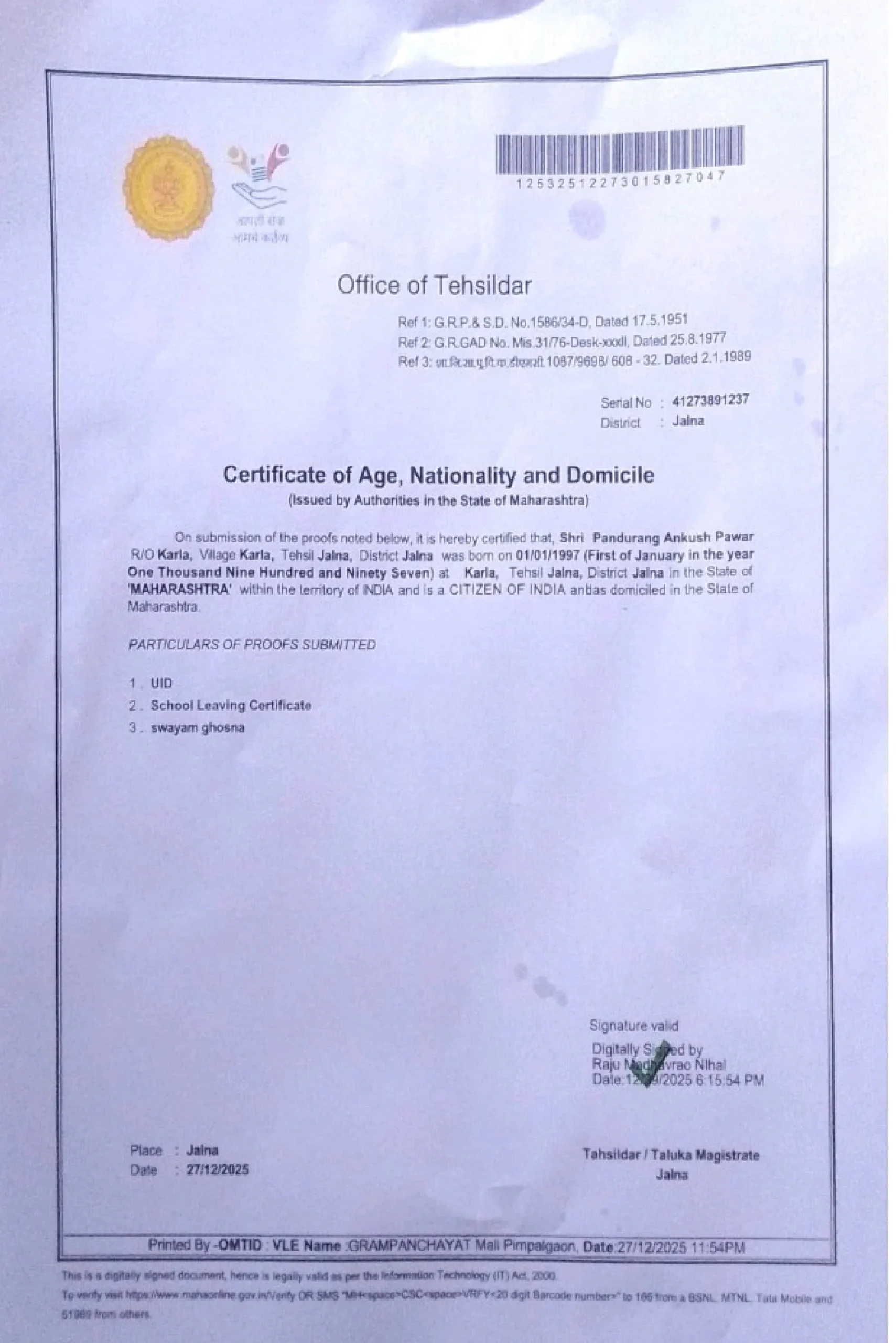 domicile - Nanhi Pari Help